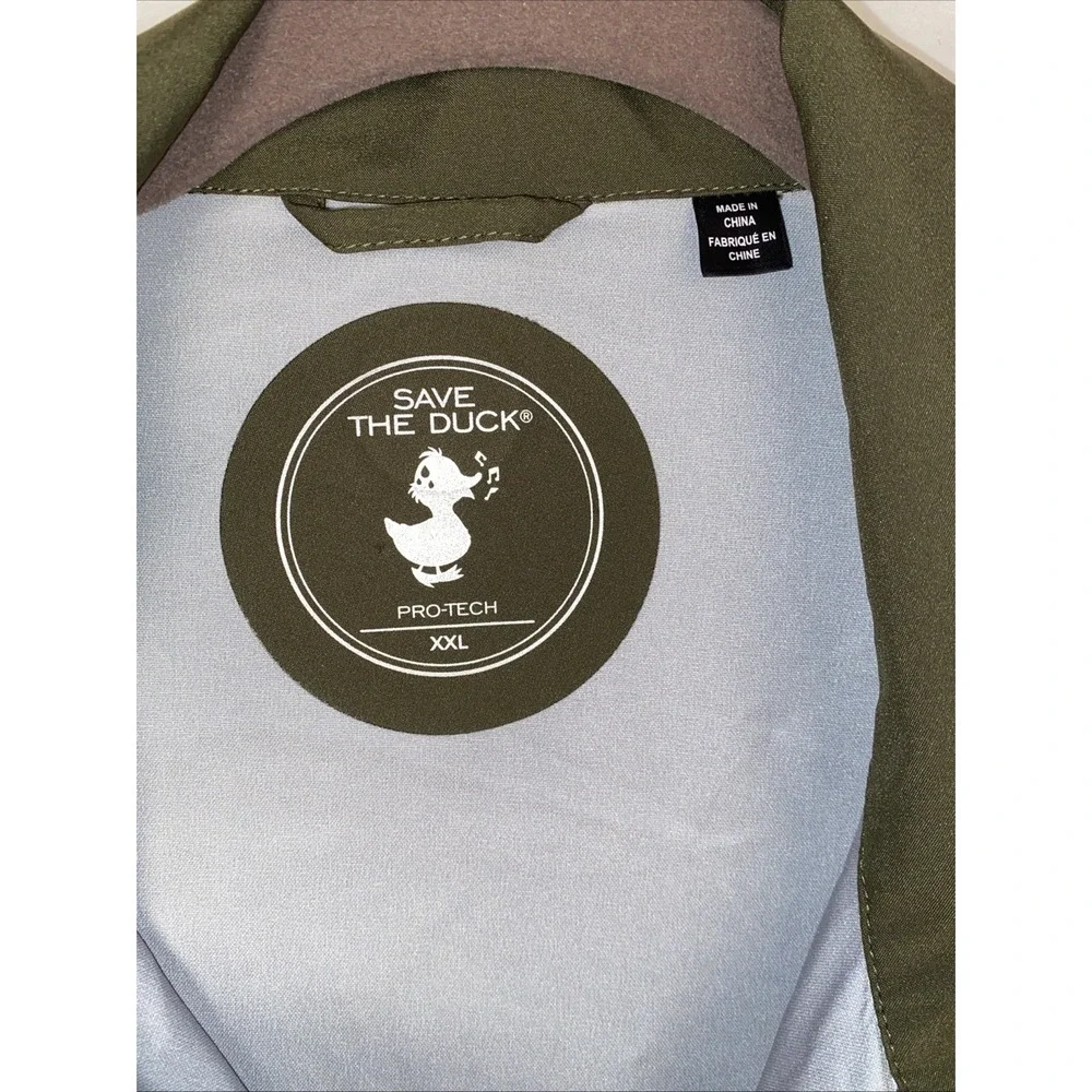 Save The Duck Parka Jacket Women‎ 2XL Olive Recycled Polyester Pro-Tech